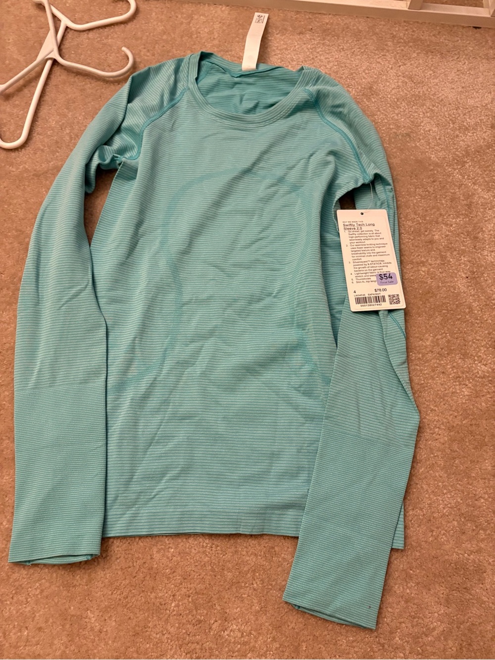 Swiftly 2.0 light Teal Long Sleeve Top